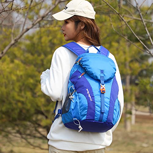 Lightweight Hiking Backpack Water Resistant,25L Daypack Small Backpack for Travel (Blue, 25L)