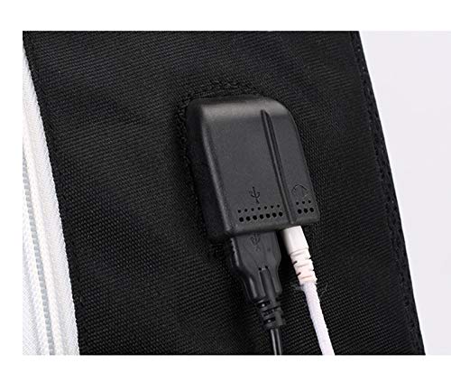 jupkem Anime adventure game Backpack Bag USB with Charging Port Student School Bag Laptop Cosplay for Boys Girls (Black 3, Large)