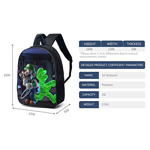 Mylshbest Backpack 3 Pcs Set, Anime Daypack With Shoulder Bag Pencil Case, Travel Bag Bookbag for Boys Girls