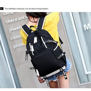 SPY×FAMILY Cartoon School Bags Teenagers Large Bookbag Oxford Women Travel Backpack USB Charging Laptop Bagpack(3)