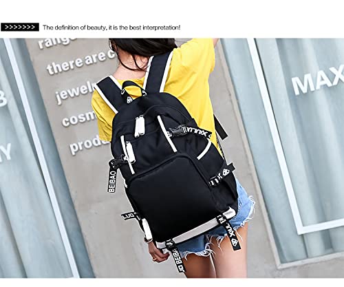 SPY×FAMILY Cartoon School Bags Teenagers Large Bookbag Oxford Women Travel Backpack USB Charging Laptop Bagpack(3)