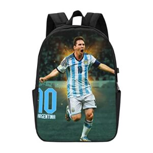 King Of Argentina #10 Messi Classic 17 Inch Laptop Backpack Large Capacity College Backpacks School Bookbags For Women Men