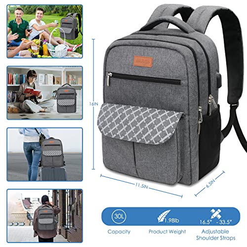 Arrontop Backpacks for College Students, Backpacks for High School ,Laptop Backpack Water Resistant Computer Bag with Usb Charging Port