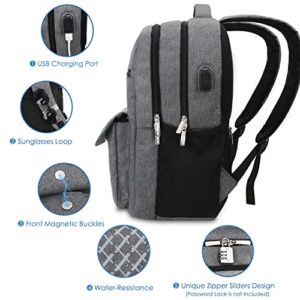 Arrontop Backpacks for College Students, Backpacks for High School ,Laptop Backpack Water Resistant Computer Bag with Usb Charging Port