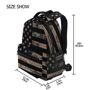 Camo Flag Lightweight Printed Bookbags School Backpacks for Teens Boys and Girls