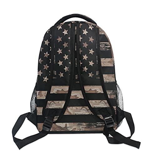 Camo Flag Lightweight Printed Bookbags School Backpacks for Teens Boys and Girls