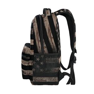 Camo Flag Lightweight Printed Bookbags School Backpacks for Teens Boys and Girls