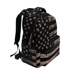 Camo Flag Lightweight Printed Bookbags School Backpacks for Teens Boys and Girls
