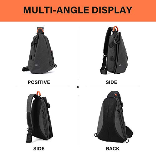 Small Sling Crossbody Backpack Shoulder Bag for Men Women,One Strap Backpack Sling Bag Backpack Waterproof for Hiking Walking Biking Travel Cycling