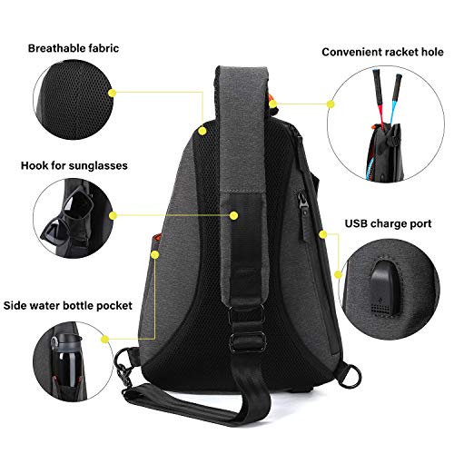 Small Sling Crossbody Backpack Shoulder Bag for Men Women,One Strap Backpack Sling Bag Backpack Waterproof for Hiking Walking Biking Travel Cycling