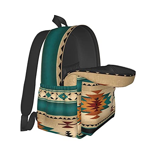 Backpack for Teen Girls Womens School Laptop Bookbag Travel Rucksack Large Capacity and Lightweight School Backpack Western Southwest Mesas Pattern