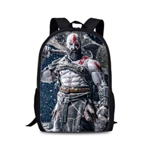 boys god of war canvas travel backpack-students lightweight book bag for school,travel