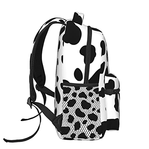 Qwalnely Cow Backpack for Adults Teens Cow Print Laptop for School Cow Print Accessories Stuff for Men Women and Boys Girls