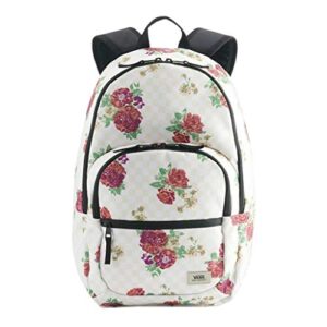vans motivee 3-b large laptop backpack (flower multi white)