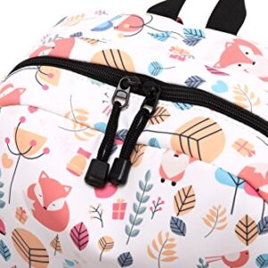 Joymoze Water Resistant Leisure Student Backpack Cute Pattern School Bookbag for Girl Fox