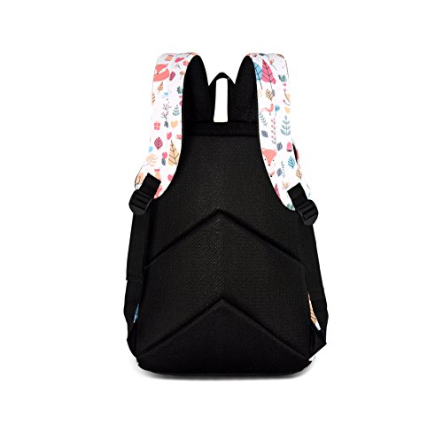 Joymoze Water Resistant Leisure Student Backpack Cute Pattern School Bookbag for Girl Fox