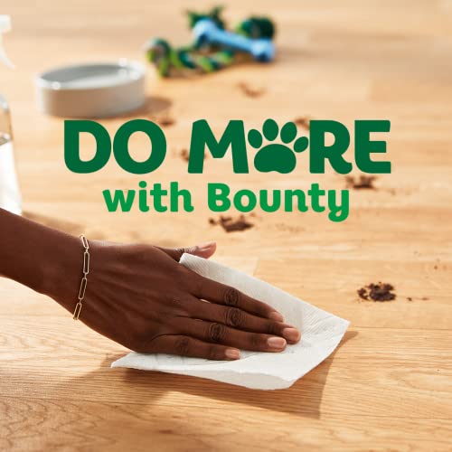 Bounty Quick-Size Paper Towels, White, 16 Family Rolls = 40 Regular Rolls (Packaging May Vary)