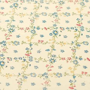 Self Adhesive Vinyl Vintage Yellow Floral Contact Paper Shelf Drawer Dresser Liner 17.7x117 Inches