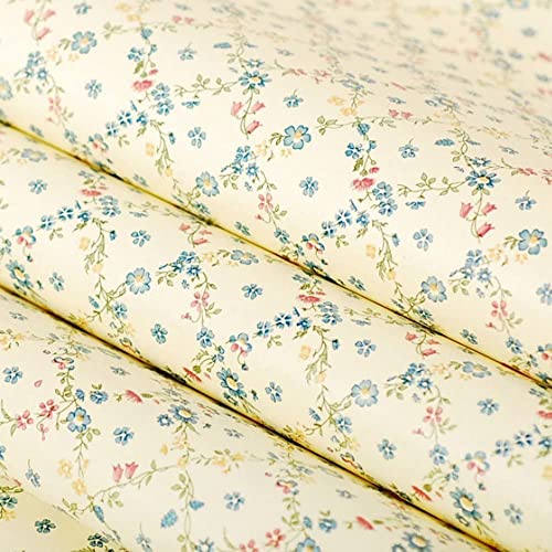 Self Adhesive Vinyl Vintage Yellow Floral Contact Paper Shelf Drawer Dresser Liner 17.7x117 Inches