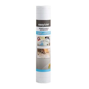 Duck Brand EasyLiner Clear Removable Adhesive Shelf Liner Laminate, 12 in x 36 ft, 4 Count