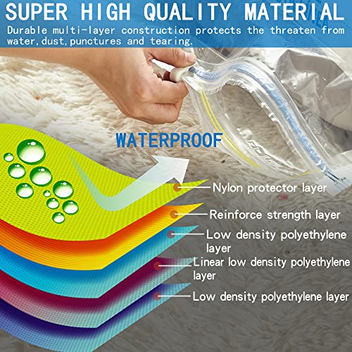 Hibag Vacuum Storage Bags, Space Saver Vacuum Seal Storage Bags 30-Pack Sealer Bags for Clothes, Clothing, Bedding, Comforter, Blanket (30C)