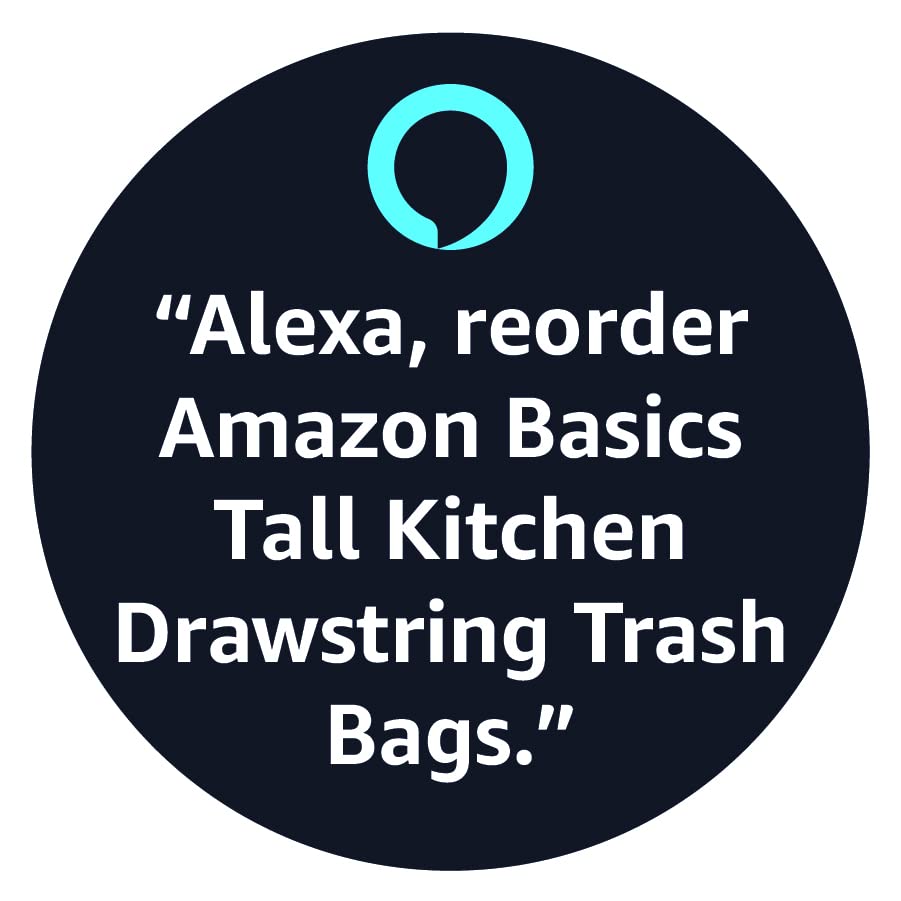 Amazon Basics Tall Kitchen Drawstring Trash Bags, 13 Gallon, 120 Count (Previously Solimo)