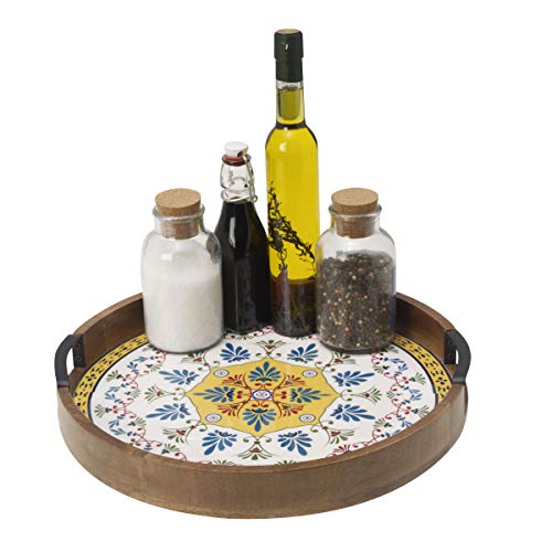 Gourmet Basics by Mikasa Vella Lazy Susan Serving Tray, 16-Inch