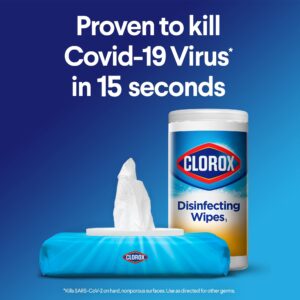 Clorox Disinfecting Wipes, Bleach Free Cleaning Wipes, Multi-surface Wipes, Fresh Scent & Crisp Lemon Value Pack, 75 Wipes (Pack of 3) - Packaging May Vary