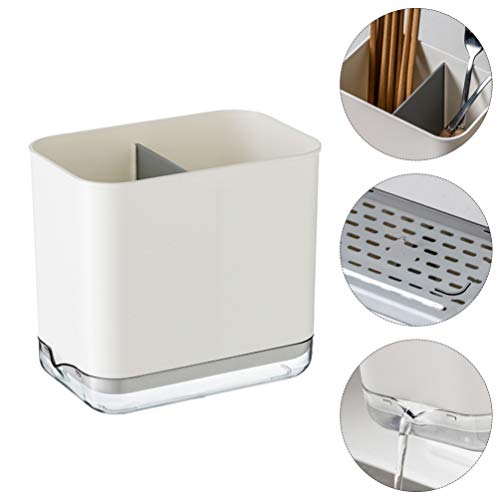 DOITOOL Kitchen Utensils Holder Chopstick Holder Drying Rack for Plastic Utensil Crock Cutlery Caddy Drainer Organizer for Forks Spoons Knives Kitchenware