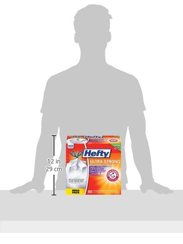 Hefty Ultra Strong Tall Kitchen Trash Bags, Lavender & Sweet Vanilla Scent, 13 Gallon, 80 Count