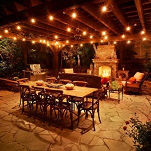 String Lights, Lampat 25Ft G40 Globe String Lights with Bulbs-UL Listd for Indoor/Outdoor Commercial Decor