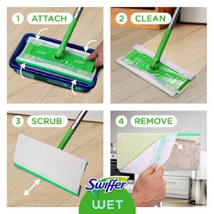 Swiffer Sweeper 2-in-1 Mops for Floor Cleaning, Dry and Wet Multi Surface Floor Cleaner, Sweeping and Mopping Starter Kit, Includes 1 Mop + 19 Refills, 20 Piece Set