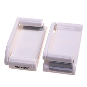 COSMOS White Magnetic Paper Towel Holder Table Napkin Roll Holder Mounts Securely on Refrigerators & Other Metal Surfaces