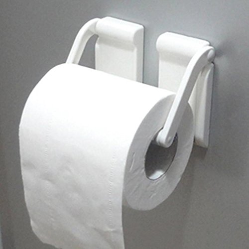 COSMOS White Magnetic Paper Towel Holder Table Napkin Roll Holder Mounts Securely on Refrigerators & Other Metal Surfaces