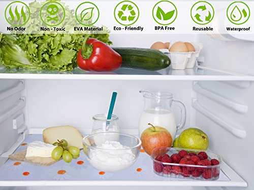 Shelf Liner Non Adhesive Kitchen Cabinet Drawer Liners 20 Inch X 20 FT Non-Slip Washable Refrigerator Liners with Waterproof Fridge Liner Mat for Cupboard, Pantry Shelves, Bathroom