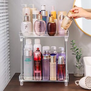 Argox Bathroom Organizer Countertop, Bathroom Finishing Countertop, Countertop Storage, Counter Storage, Storage Under The Sink,Transparent Bathroom Shelf