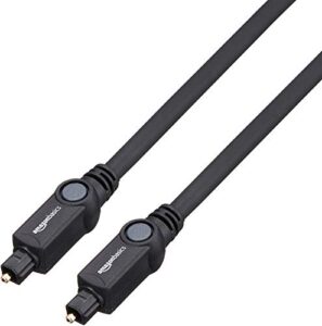 amazon basics digital optical audio toslink cable for sound bar, tv – 3.3 feet (1 meter)
