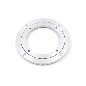 farboat turntable 5.5-inch turntable bearing stand heavy duty aluminum alloy 360 degree rotating swivel plate heavy loads base for round table