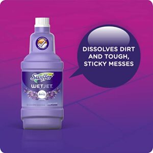 Swiffer WetJet Multi-Purpose Floor Cleaner Solution with Febreze Refill, Lavender Vanilla and Comfort Scent, 1.25 Liter (Pack of 2)