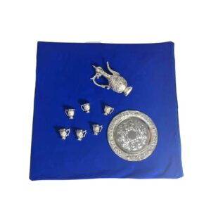 Silver Storage Zippered Bags 28"x28", Velvet Fabric Blue Anti Tarnish Silver Jewelry Storage Bag for Silver Storage, Resistant Jewelry Flatware, Silverplate, Silver Storage Silver Protection Bags