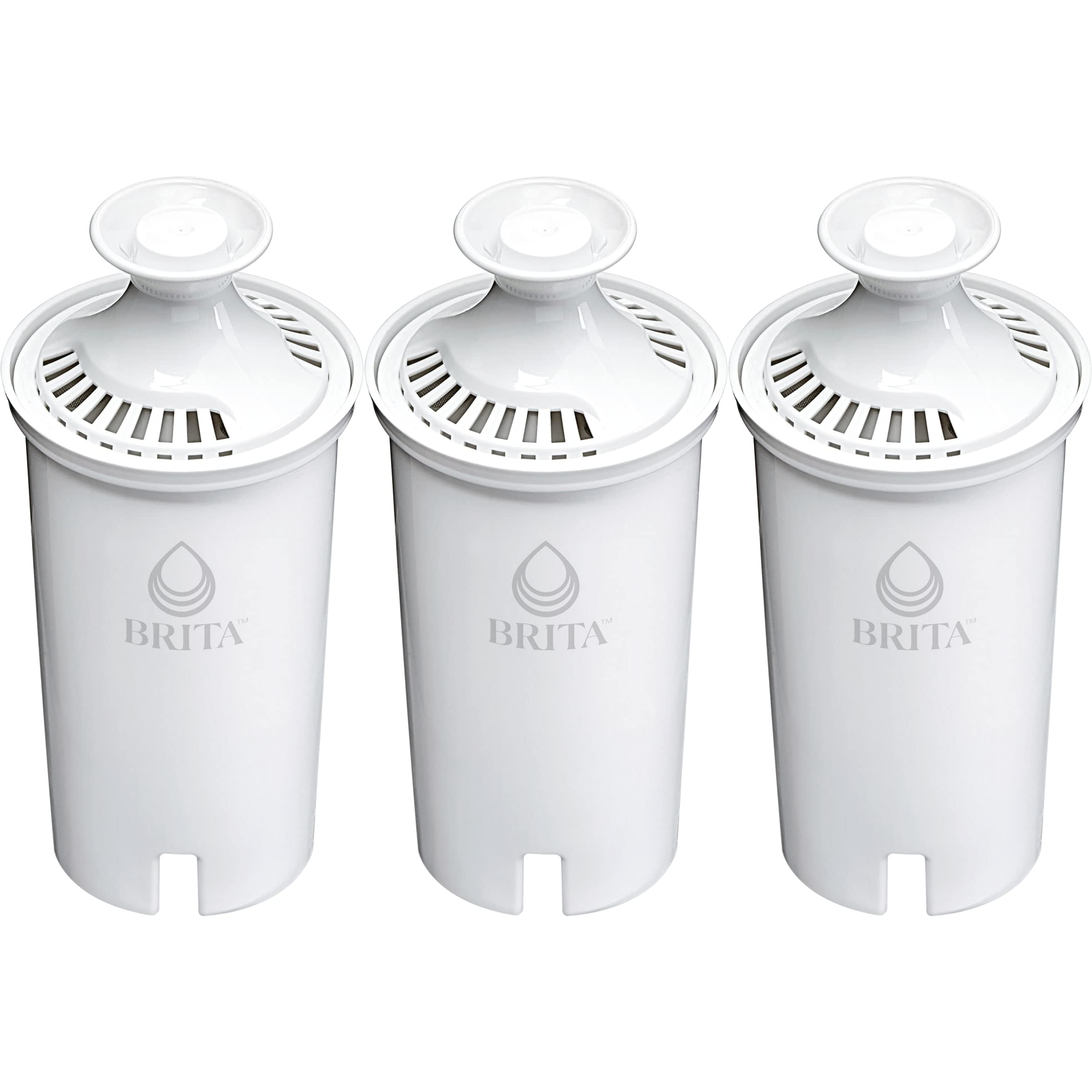 Brita Standard Water Filter Replacements for Pitchers and Dispensers, Lasts 2 Months, Reduces Chlorine Taste and Odor, 3 Count