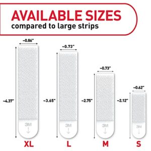 Command Large Picture Hanging Strips, Damage Free Hanging Picture Hangers, No Tools Wall Hanging Strips for Living Spaces, 14 White Adhesive Strip Pairs(28 Command Strips)