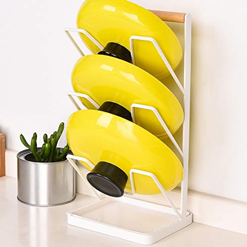 XJJZS Simple Cutting Board Pot Cover Rack Multifunctional Drainable Thickened Cutting Board Rack Kitchen Rag Rack