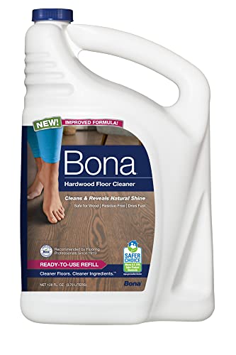 Bona Hardwood Floor Cleaner Refill, 128 Fl Oz