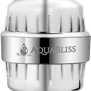 AquaBliss High Output Revitalizing Shower Filter - Reduces Dry Itchy Skin, Dandruff, Eczema, and Dramatically Improves The Condition of Your Skin, Hair and Nails - Chrome (SF100)