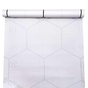 Yifasy Shelf Liner Black Hexagon Self-Adhesive Drawer Paper Furniture Protector Redo Wine Cabinet 118x17.7 Inch
