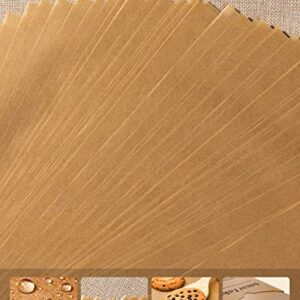 SMARTAKE 200 Pcs Parchment Paper Baking Sheets, 12x16 Inches Non-Stick Precut Baking Parchment, Perfect for Baking Grilling Air Fryer Steaming Bread Cup Cake Cookie and More (Unbleached)