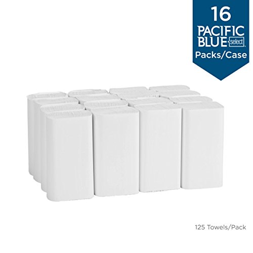 Pacific Blue Select Multifold Premium 2-Ply Paper Towels by GP PRO (Georgia-Pacific), White, 21000, 125 Paper Towels Per Pack, 16 Packs Per Case