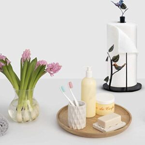 Bird - Cute and Decorative Kitchen Paper Towel Holder Countertop, Free Standing, Iron, 15 inch