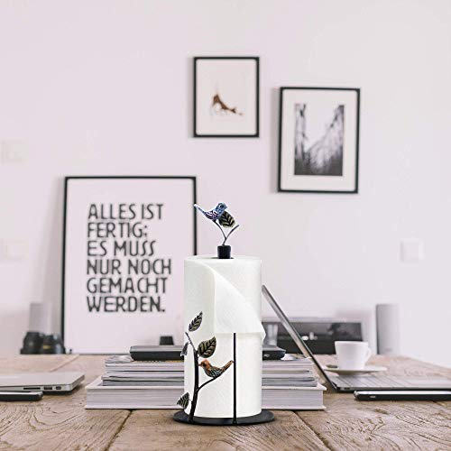 Bird - Cute and Decorative Kitchen Paper Towel Holder Countertop, Free Standing, Iron, 15 inch